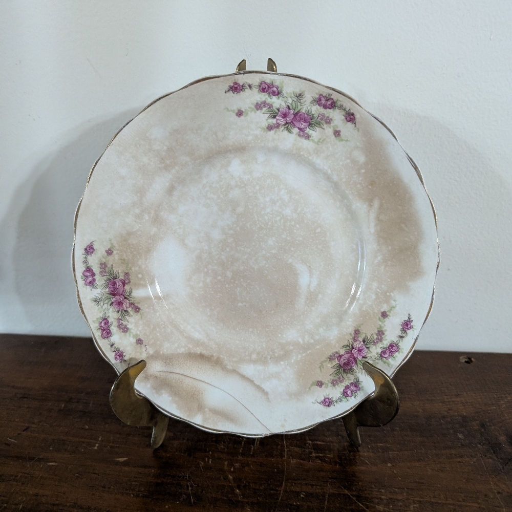 Vintage Beautifully Patina Plate For Decor Only Farmhouse Cottagecore Display